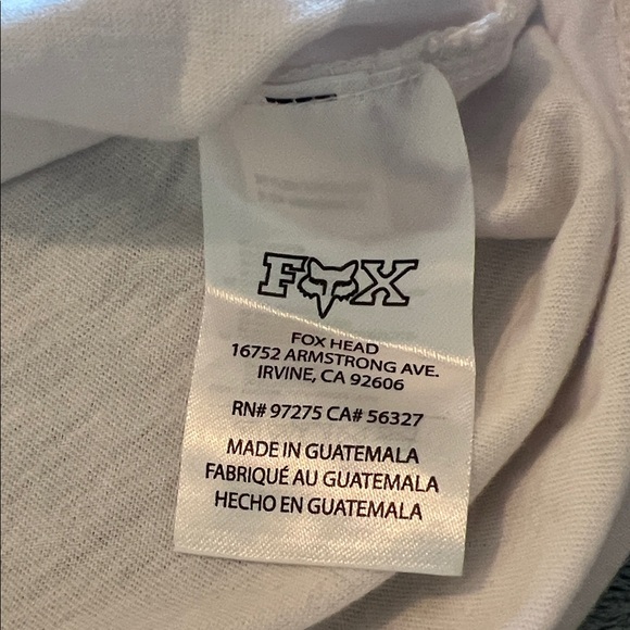 Fox Gray and White Short Sleeve Tee - Picture 5 of 8